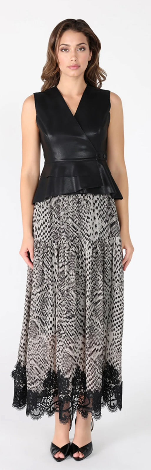 Snake Print Skirt
