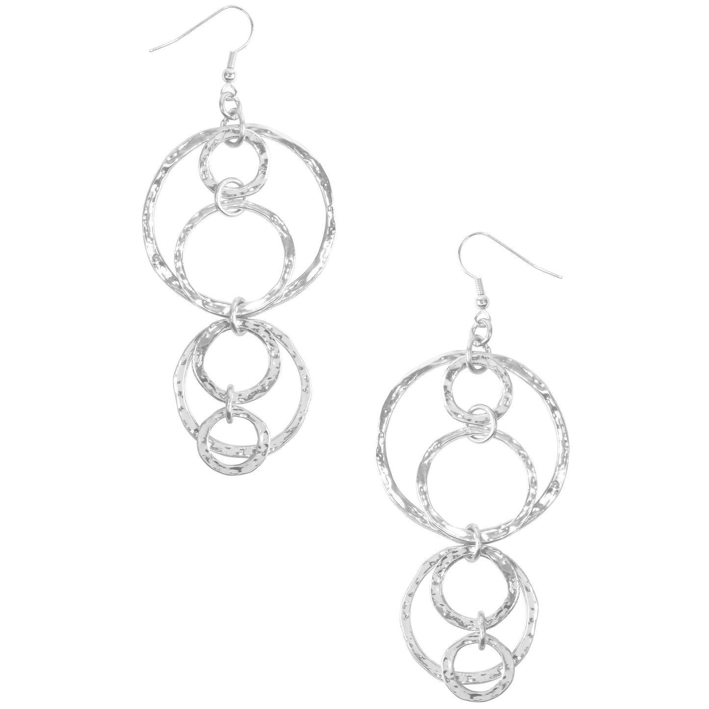 Circle Silver Earrings