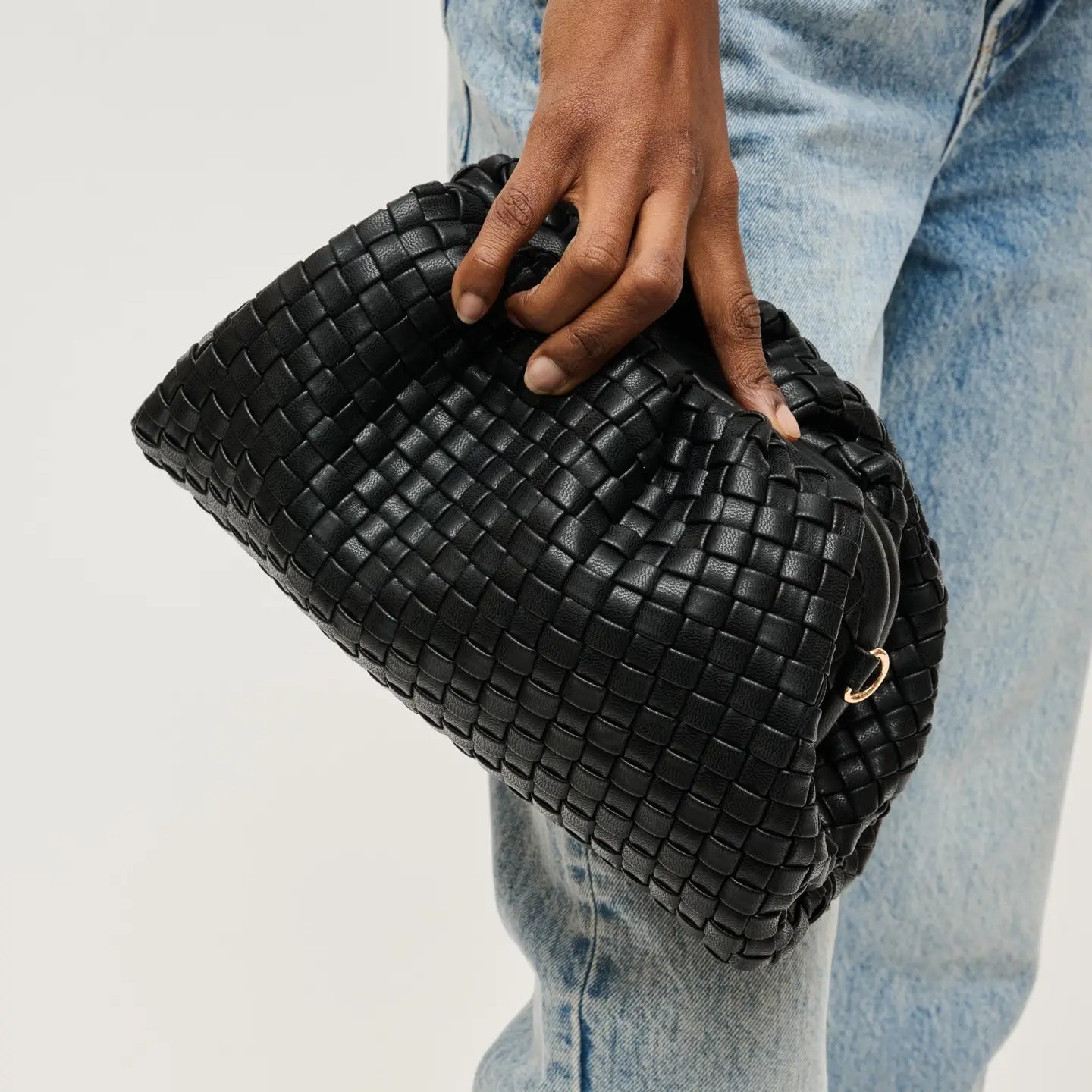 Milan Black Clutch