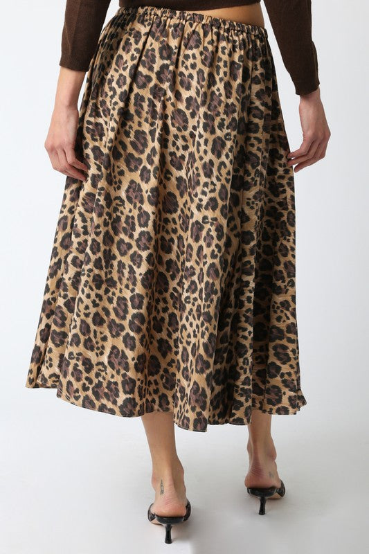Dias Leopard Skirt
