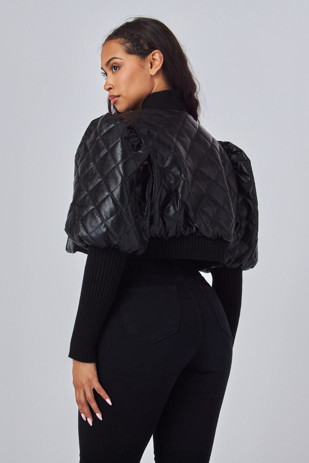 Kaira Quilted Leather Jacket
