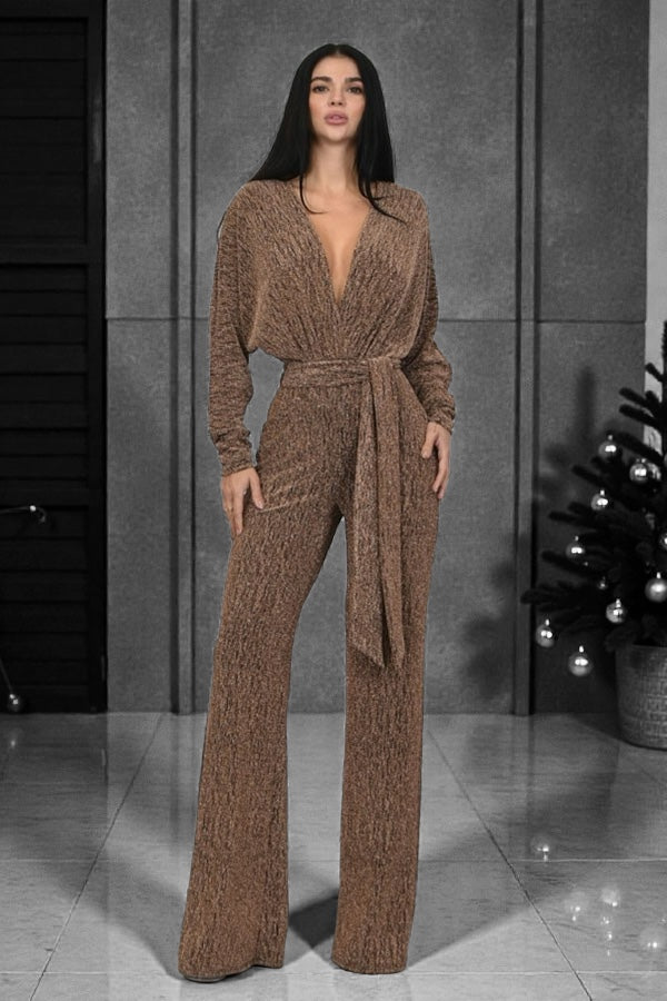 Bronze Shimmer Jumpsuit