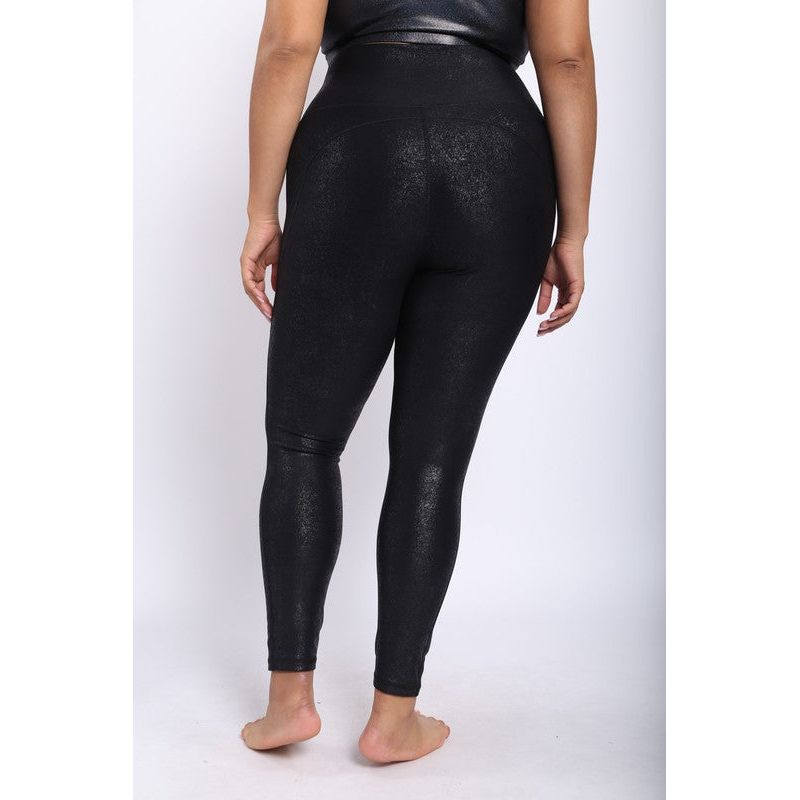 Moto Liquid Foil Leggings