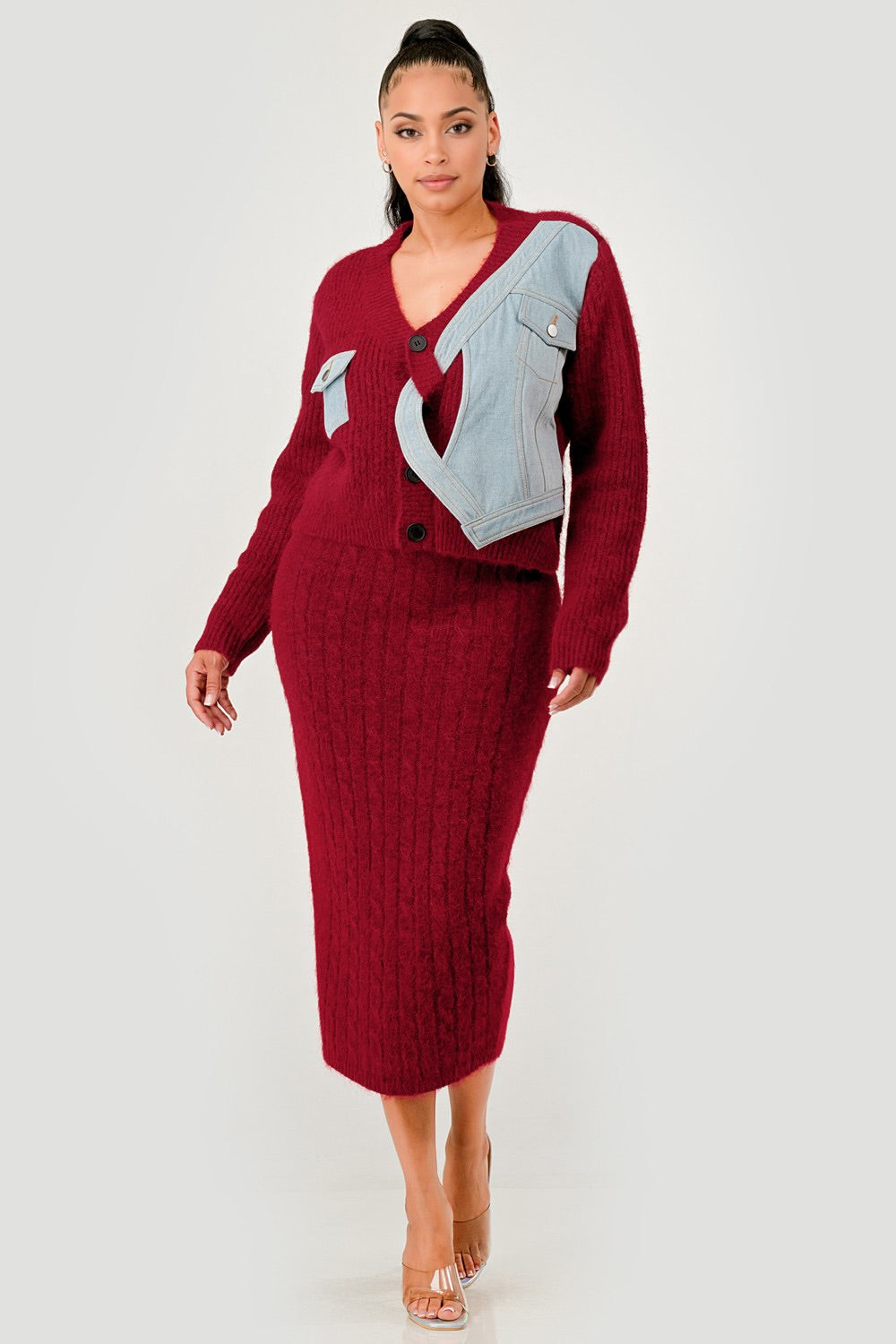 Kendra Cable Knit Set