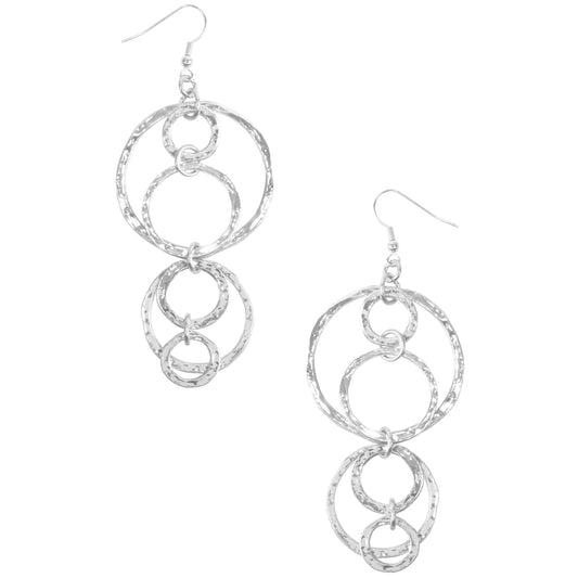 Circle Silver Earrings