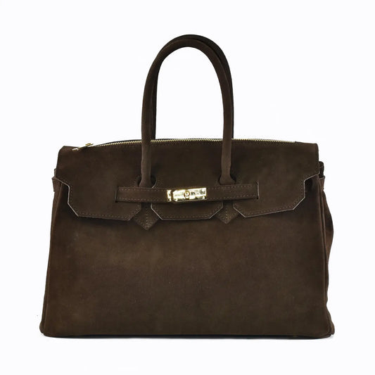 Bernkin Brown Suede Tote (pre-order)