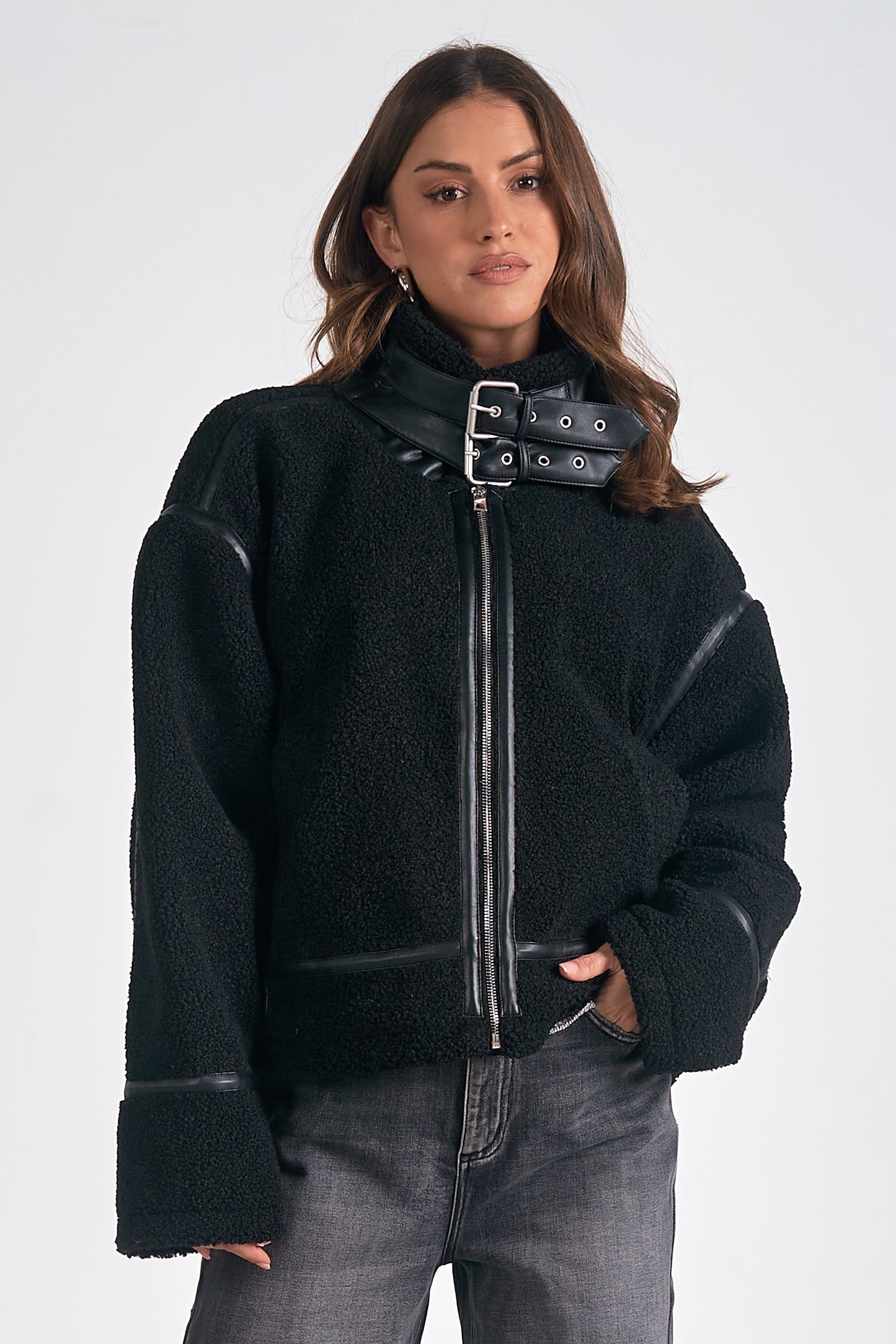 Motor Big Collar Coat